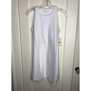 Eleven By Venus Williams Break Point Dress White M sleeveless tennis ball emboss